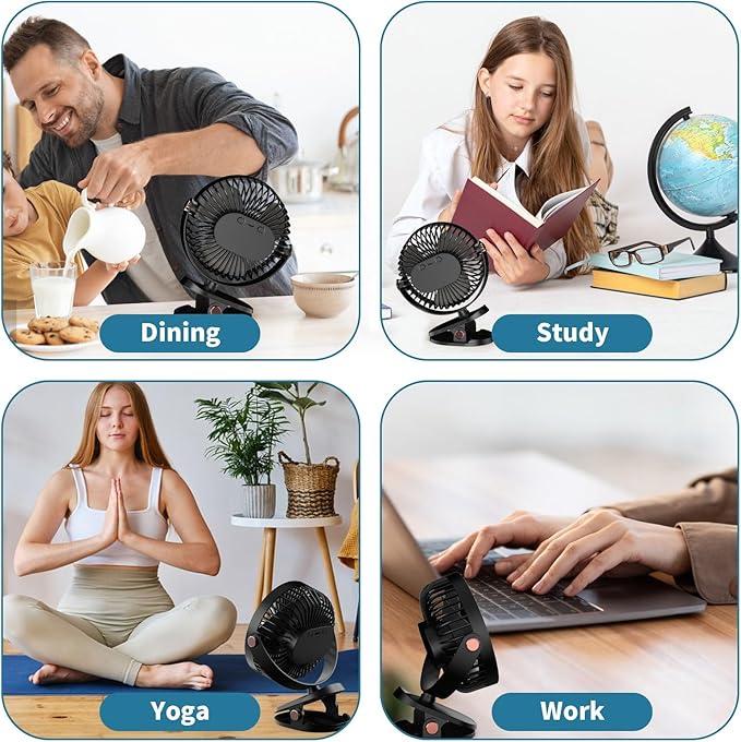 Mini Ventilador Compacto: Ideal para Hogar, Oficina o Viaje